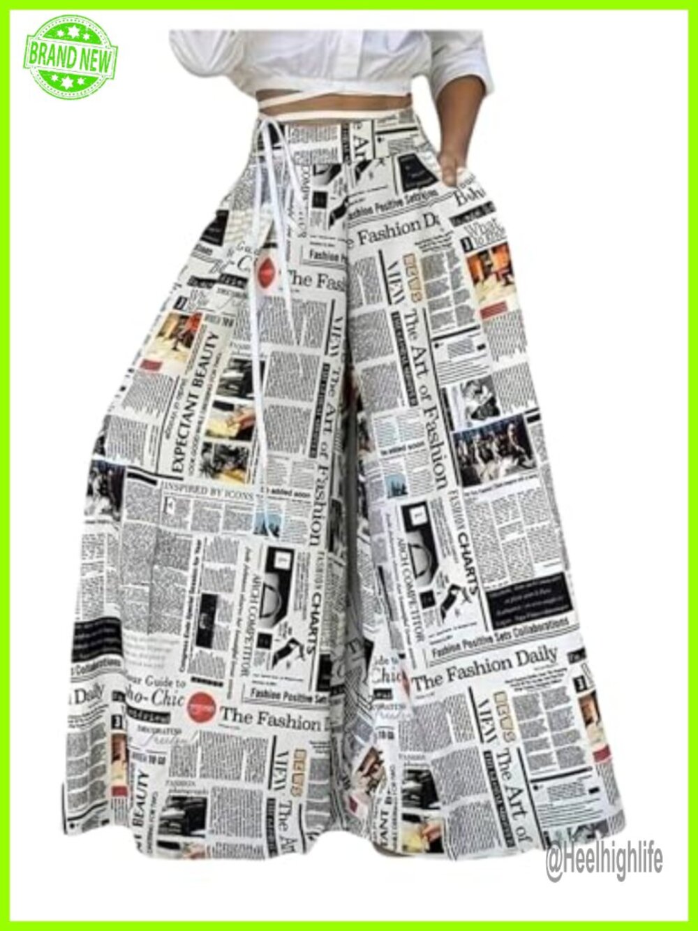 Plus Size Wide Leg Palazzo Pants High Waist Loose Fit Casual